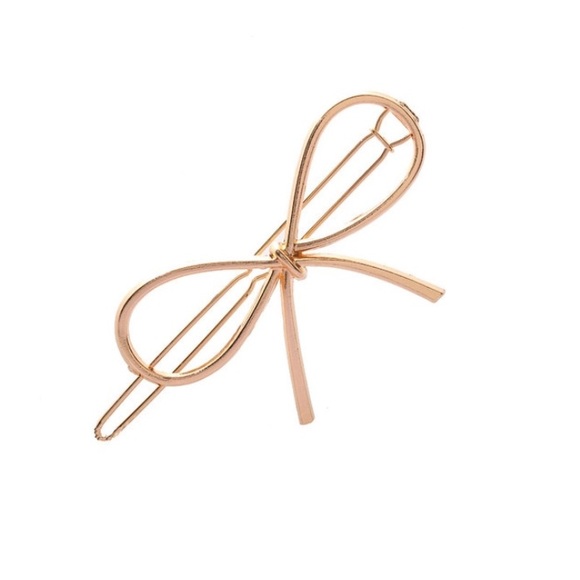 Gold Bow Hair Clip - Picture 3 of 3